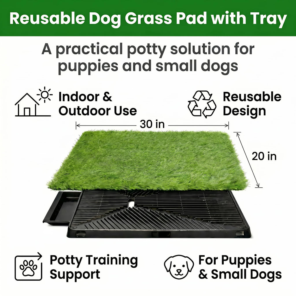 Dog Potty Grass Pads, 2 Pack, 25 x 20 in Turf X24970