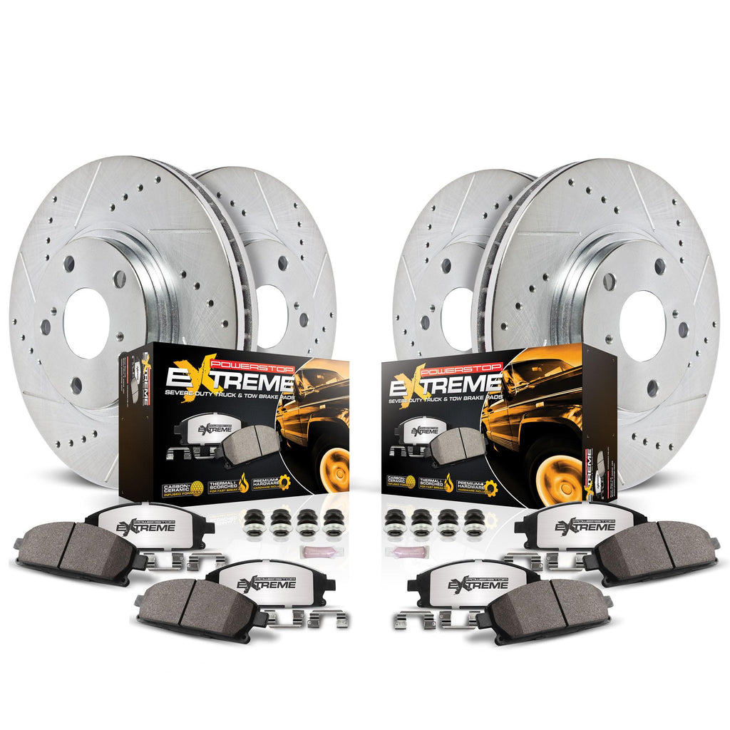 Front & Rear Brake Pad & Rotor Kit F279