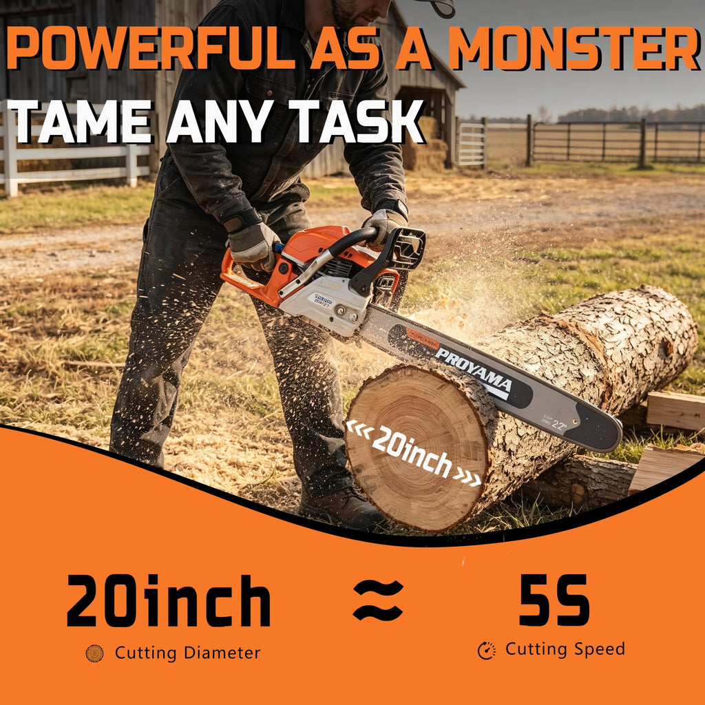 68cc Gas Powered Chainsaw F494690