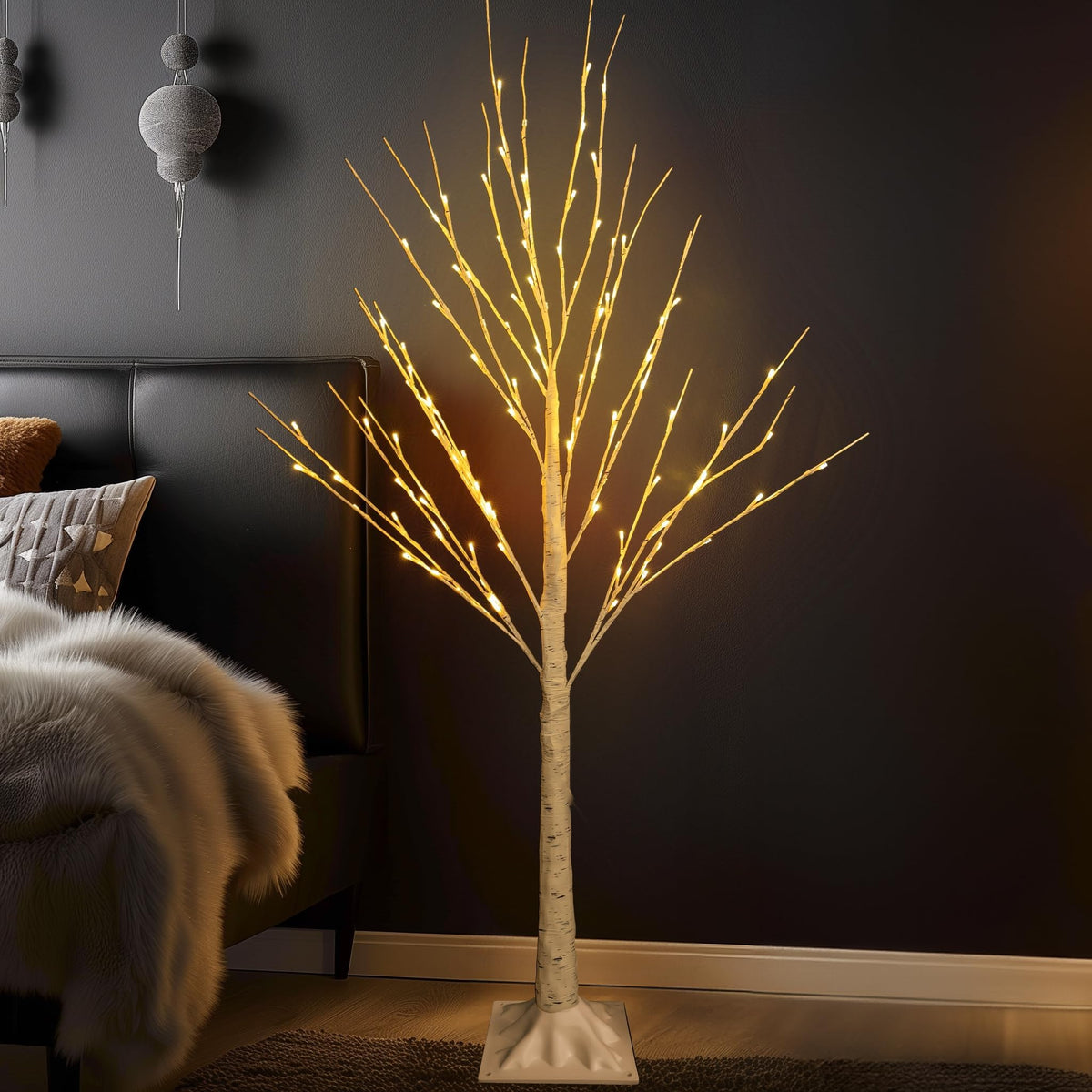 Light up Birch Tree 3 Pack Pre lit Christmas Tree A970