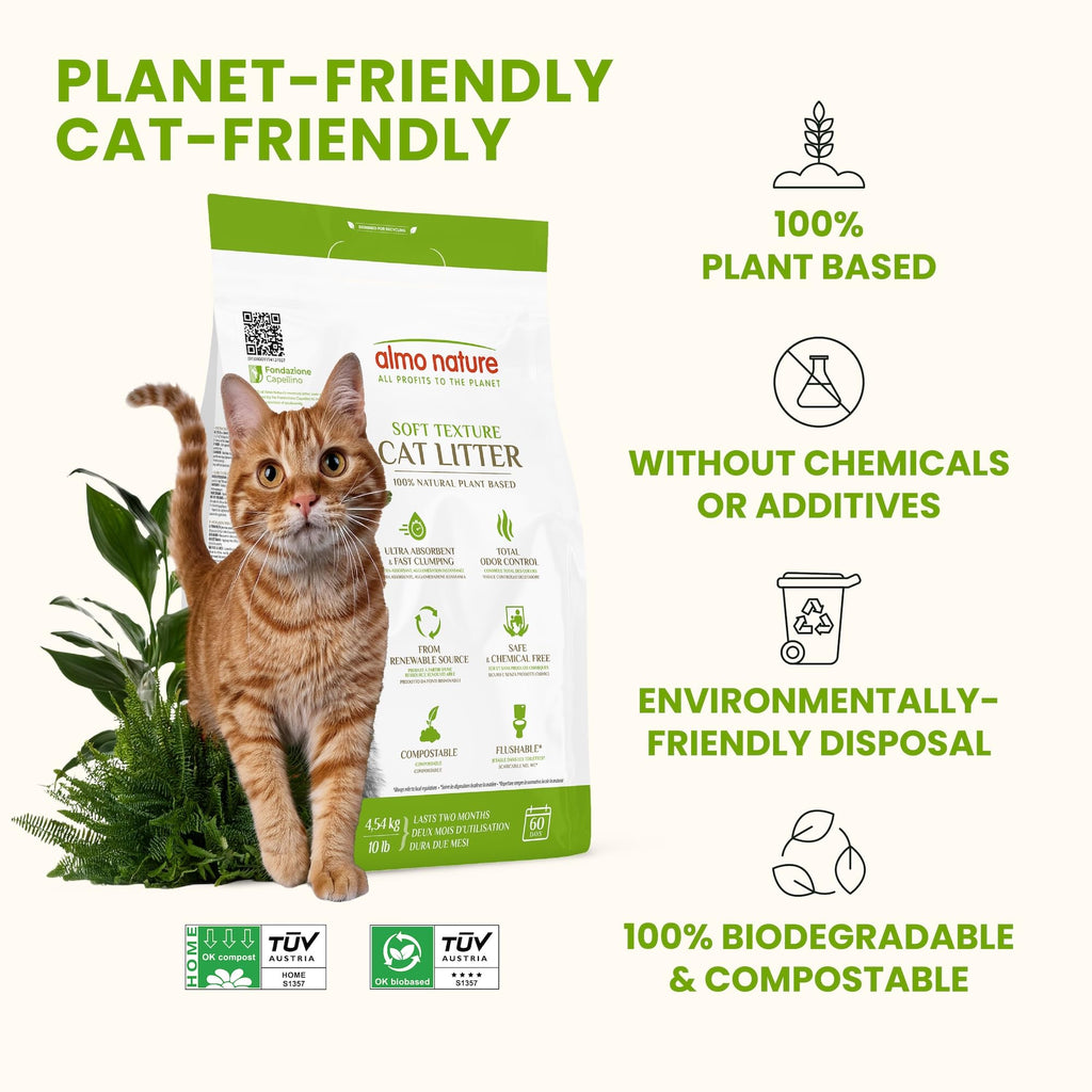 Plant-Based Clumping Biodegradable Cat Litter 10 lbs J6309