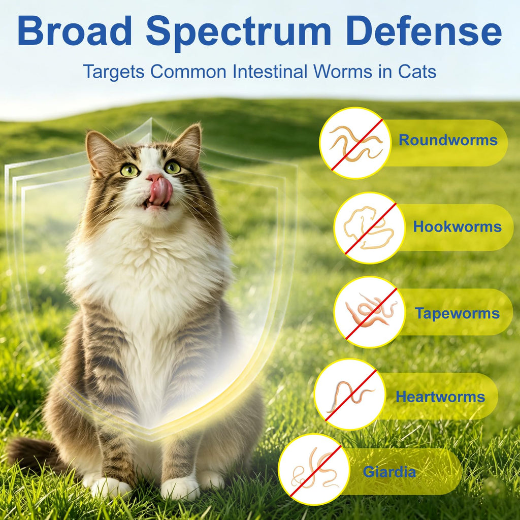 Broad Spectrum Dewormer Tablets for Cats and Kittens, 100 Tablets M91939
