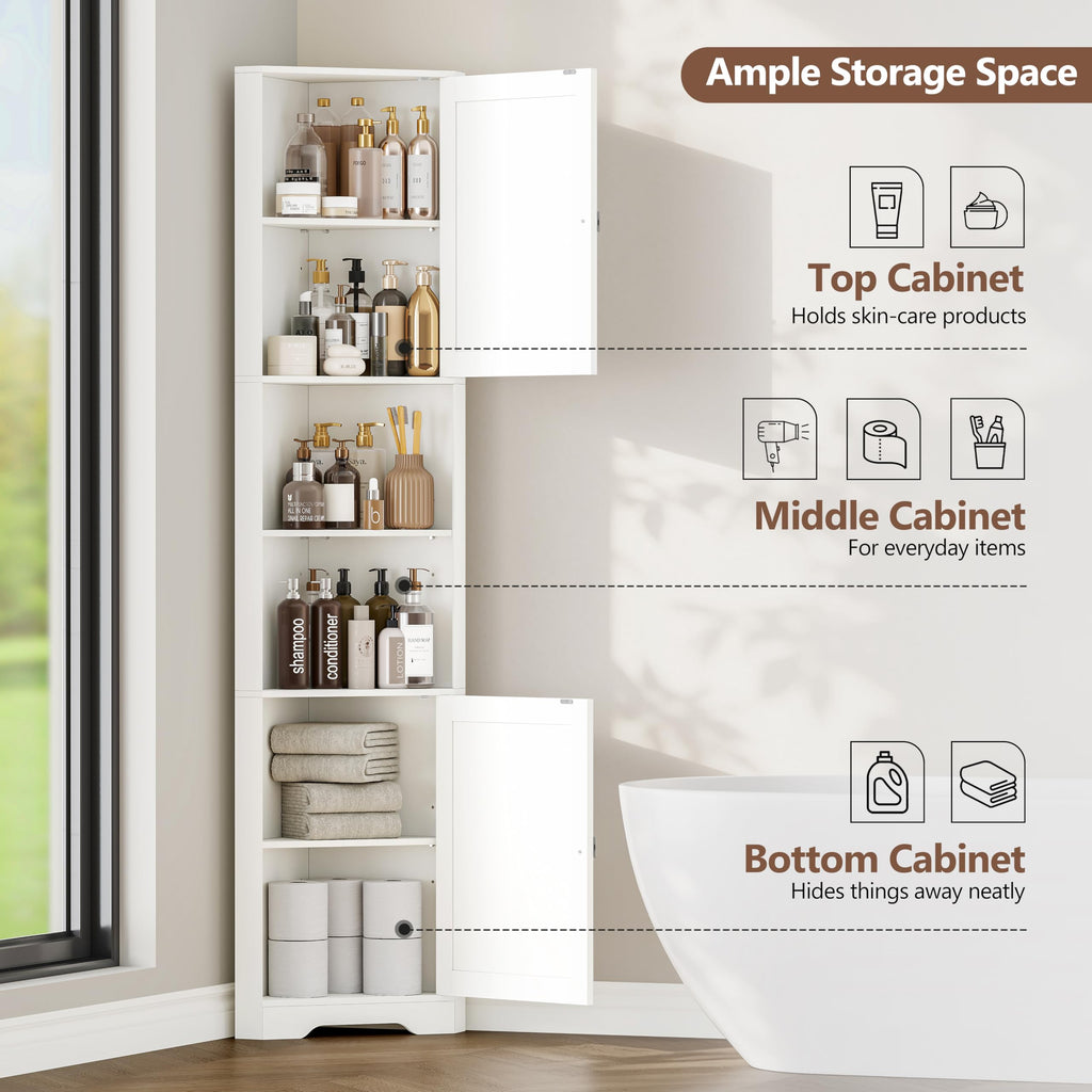 6-Tier Corner Storage Cabinet G529
