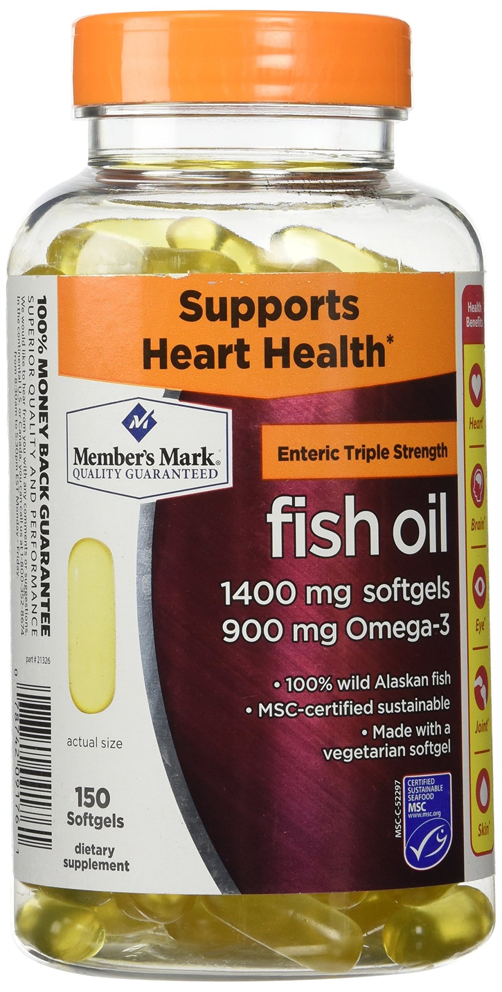 Triple Strength Fish Oil 1400mg 150 Ct X103075