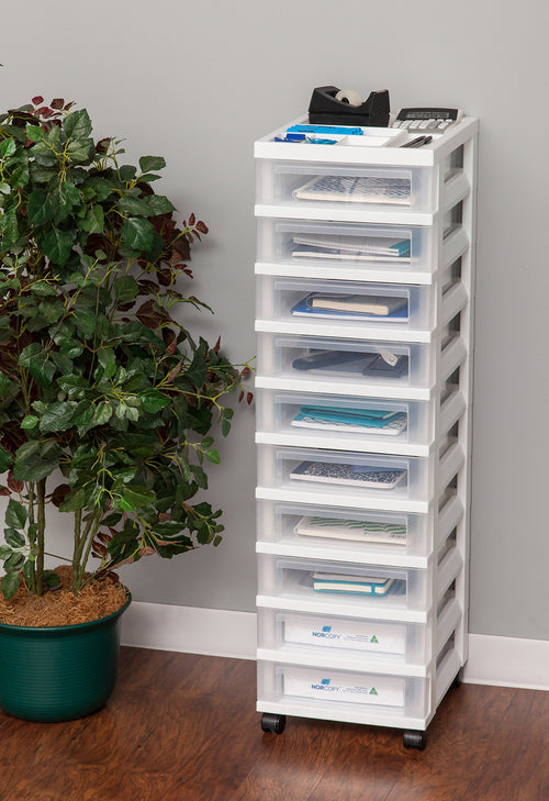 10 Drawer Rolling Storage Cart D7935