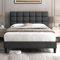 Full Size Upholstered Tufted Bed Frame with Headboard P561684