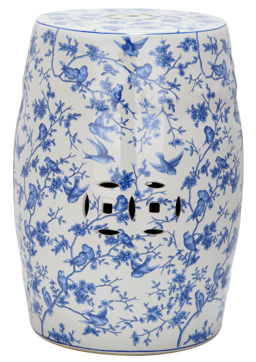 Blue Ceramic Garden Stool F5730