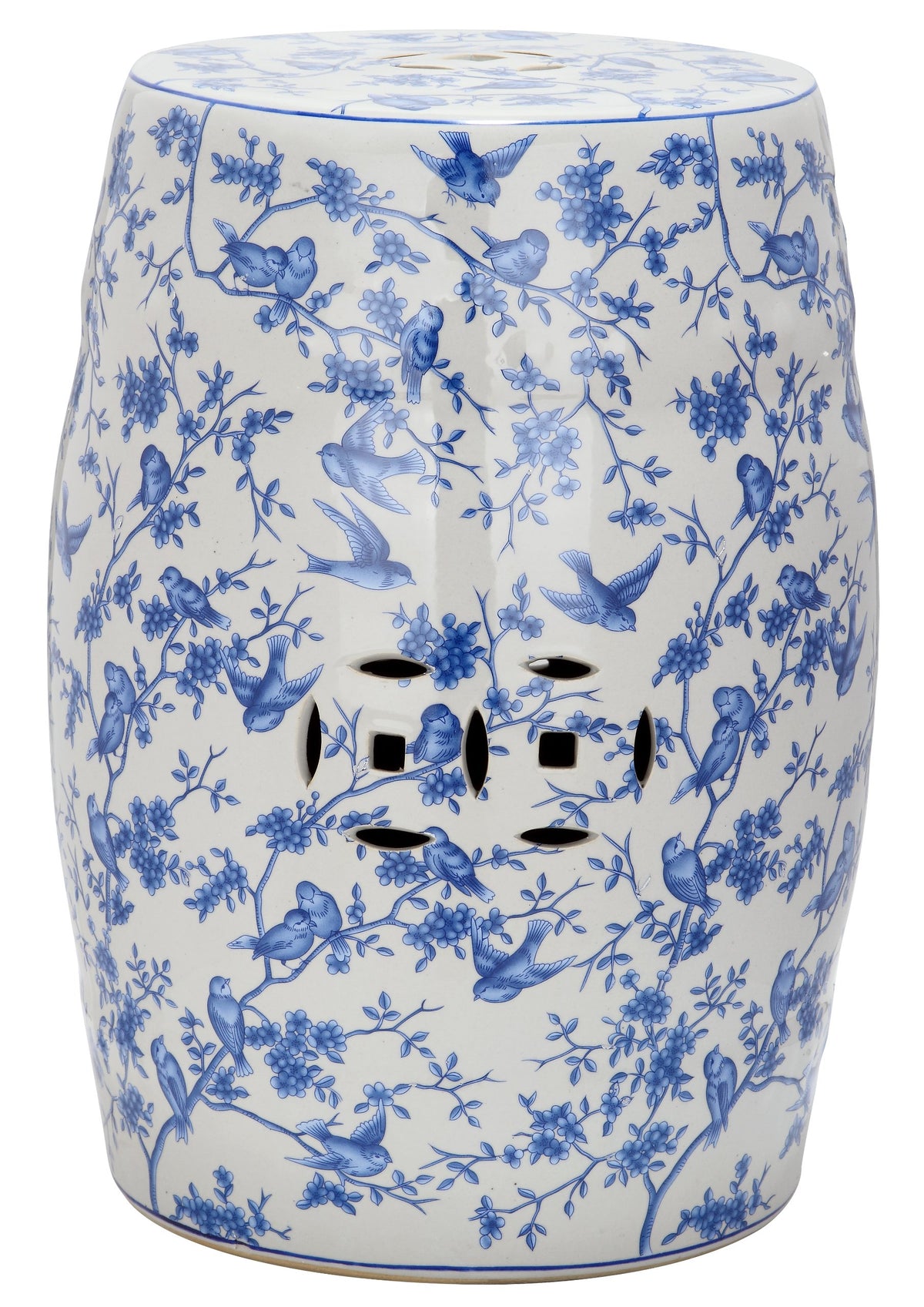 Blue Ceramic Garden Stool F5730