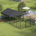 Outdoor Dog Kennel with Dog Fence B280